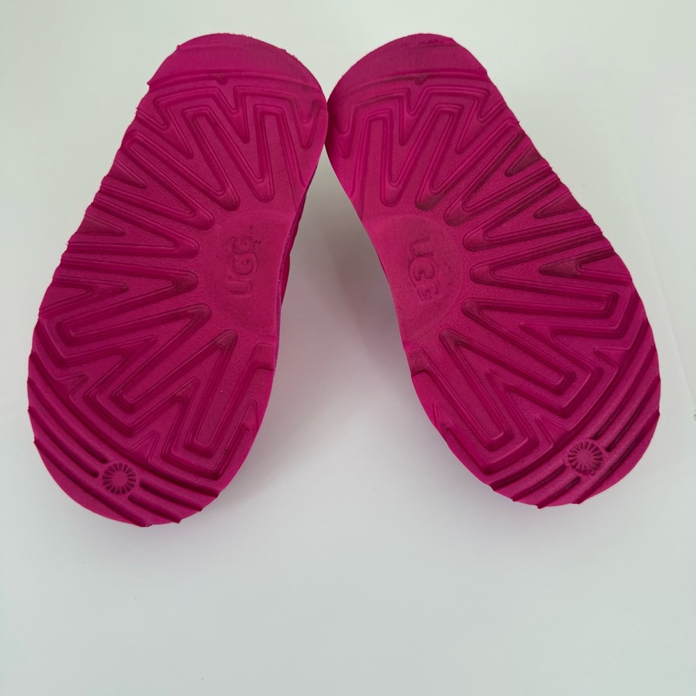 UGG Kids Tasman Slippers Rock Rose Pink Size 10 Outdoor Puff 3M - Picture 4 of 8